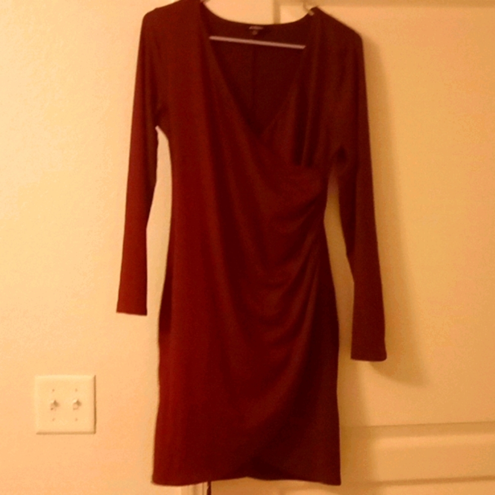 Sexy long sleeve slit dress
